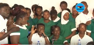 The private nurses who addressed the press on Monday, July 10, in Accra