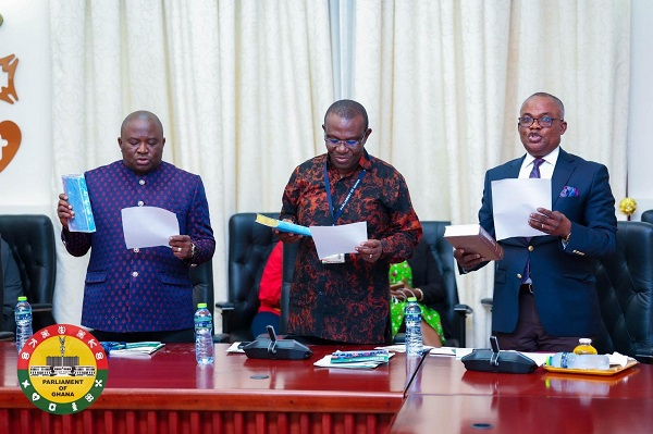 Alexander Akwasi Acquah (L) joins nine other members of the committee