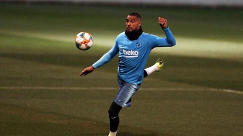 Kevin-Prince Boateng is on loan at Barcelona
