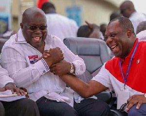 President Akufo-Addo with Dr. Matthew Opoku-Prempeh (right)