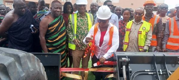 Madam Appiagyei leading the ceremony