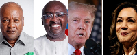 John Mahama, Dr Bawumia, Kamala Harris and Donald Trump