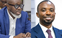 Dennis Miracles Aboagye (R) and EOCO boss Raymond Archer (L)