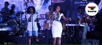 MzVee on stage at #OKStripped