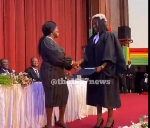 Chief Justice  Gertrude Torkornoo and her daughter