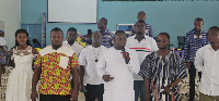 Ellembelle NPP Constituency Executives led by Chairman Sampson Ndoli