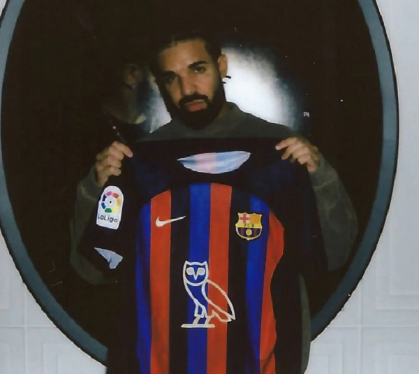 Drake and a huge three million bet if Barça and Arsenal win