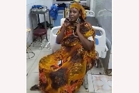 A pregnant Sudanese woman coming to deliver her baby at the hospital