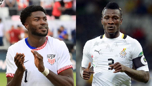 Patrick Agyemang and Asamoah Gyan