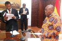Ambassador takes oath from President Akufo-Addo | File photo