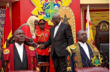 President Akufo-Addo at parliament