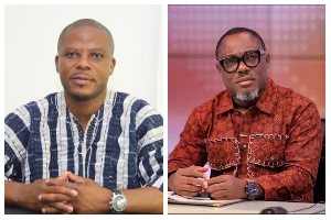 Sylvester Tetteh (L) has criticised  Professor Gyampo (R)