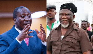 Chief Azorka (right) appears to have threatened the Minority Leader Alexander Kwamina Afenyo-Markin