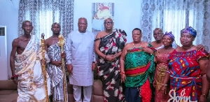 John Mahama With Chiefs On Roles Of Chiefs .png