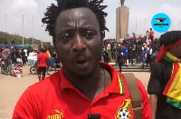 Protestor at 'Save Ghana Football' demonstration