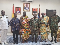 Osabarima Agyare Tenadu II paid a courtesy call on the Chief of Defence Staff last Monday