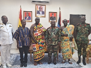Osabarima Agyare Tenadu II paid a courtesy call on the Chief of Defence Staff last Monday