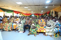 President Akufo-Addo in a picture with the chiefs