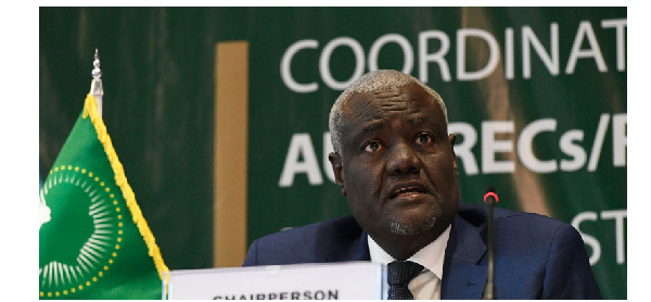 Chairperson of the African Union Commission Moussa Faki Mahamat.