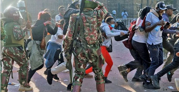 More than 100,000 people took to the streets of the capital, Nairobi, on 25 June 2024 calling on MPs