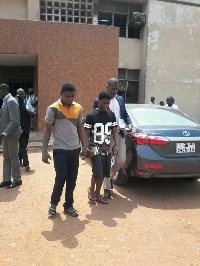 Suspected killers of the late JB Danquah Daniel Asiedu (r) and Vincent Bosso