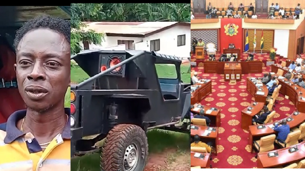 GHANAWEB TV LIVE: 27-year-old welder manufactures a buffalo wrangler | Proceedings of parliament and more