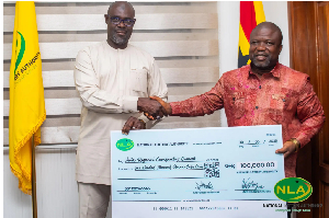 NLA has presented GH¢ 100,000 to Volta Regional Coordinating Council