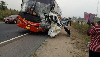 The VVIP bus was attempting to overtake another bus when it collided with the Toyota vehicle