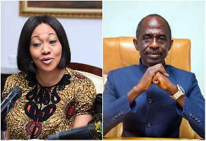 EC Boss Jean Mensa And NDC National Chairman Johnson Asiedu Nketiah