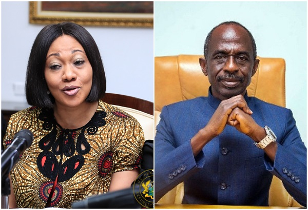 EC boss Jean Mensa and NDC National Chairman Johnson Asiedu Nketiah