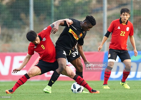 Mohammed Kudus in action during his debut game