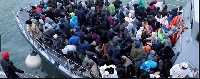 File Photo of stranded migrants
