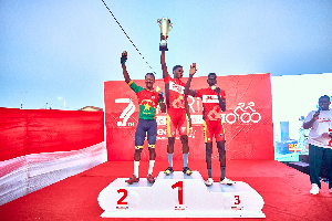 Cyclists who claimed top three honors during the PRURide 2026