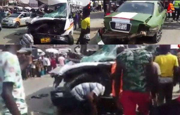 Scence from the accident at Kasoa