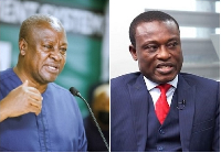 NDC flagbearer John Dramani Mahama (L), Special Prosecutor Kissi Agyebeng (R)