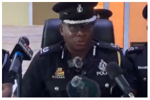 DCOP Joseph Hammond Nyaaba addressing the press on July 15, 2026