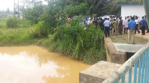 Picture of a contaminated river