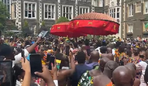 Screenshot from of a video of the 6th Akwasidae in London