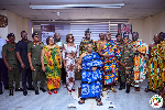 Ga Mantse King Tackie Teiko Tsuru II among other dignitaries
