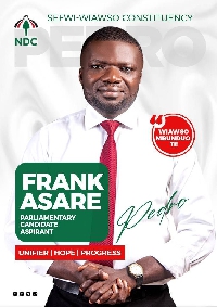 Frank Asare is aspiring for the NDC's parliamentary ticket for Sefwi Wiawso