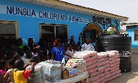 Dela donated 50 bags of cement, a polytank and other items