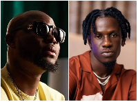 Afrobeat musician King Promise (L) and King Paluta (R)