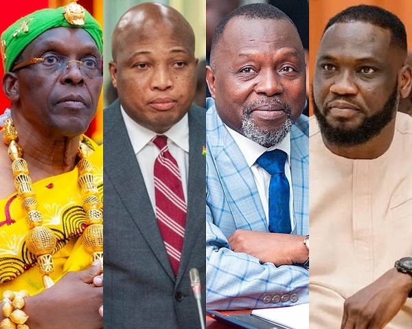 L-R: Alban Bagbin, Okudzeto Ablakwa, Dominic Ayine and Ohene Kwame Frimpong