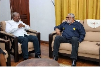 John Dramani Mahama and Late Jerry John Rawlings