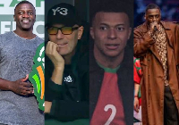L-R: Akon, Zidane, Mbappe and Idris Elba were spotted at the 2025 AFCON