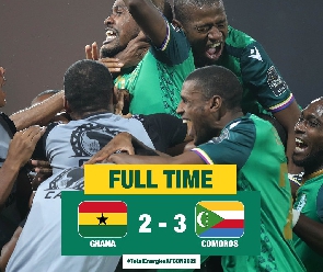 Comoros players in jubilant mood