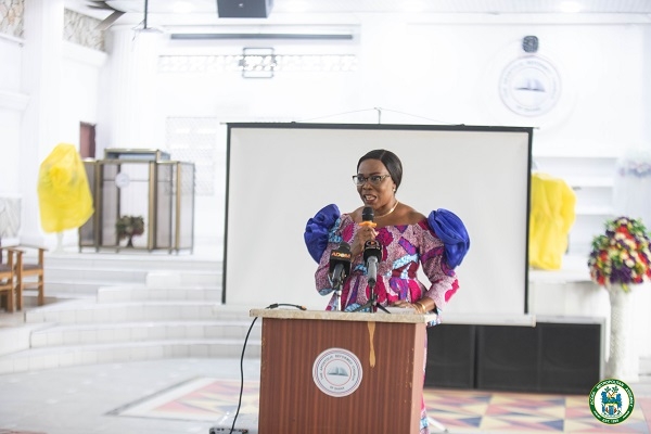 Elizabeth K.T. Sackey addressed the audience on the new payment system