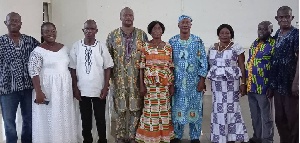 The 6 retired staff of the St. Francis College of Education with others