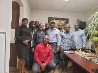 Some of the newly executives in a photograph