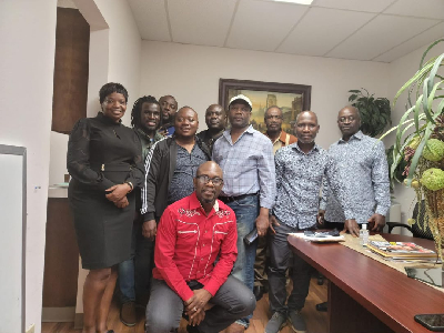 Some of the newly executives in a photograph